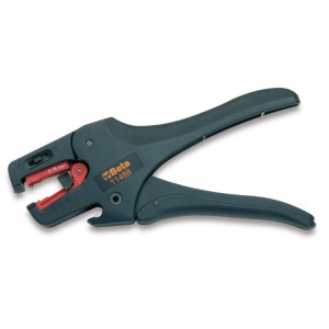 Wire stripping pliers, self-adjusting, with cutting device