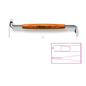 Offset screwdrivers for slotted head screws