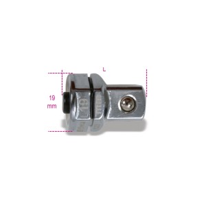 Quick release adaptor, 1/2", for 19 mm ratcheting wrenches