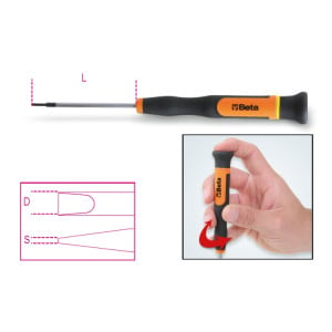 Micro-screwdrivers  for slotted head screws