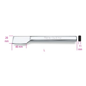 Flat chisel with side cutter