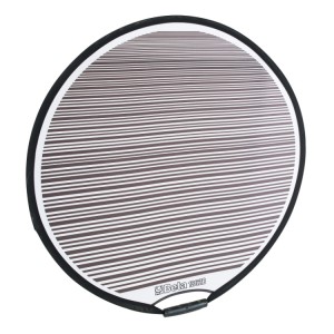 Circular dent reflector made from textile material