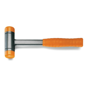 Dead-blow hammers,  with interchangeable plastic faces, steel shafts