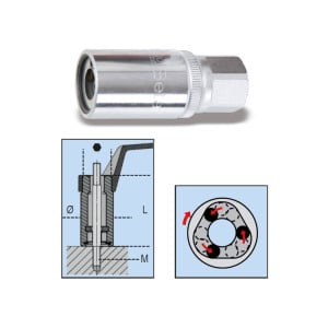 / Extracteur d'écrous casses 1/2 19mm > Boutique Beta >  Outils extraction Beta > Arraches vis/écrous/goujons > Pour écrous >  Extracteur d'écrous casses 1/2 19mm