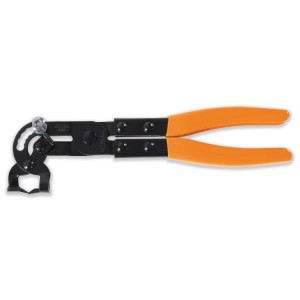 Plastic pin removable pliers with swivel head and pressure clips