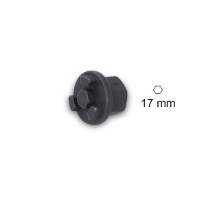Special socket for plastic oil drain plugs, for DAF and MAN engines