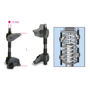 Compressor for shock absorber springs