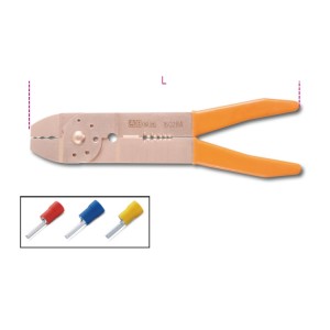Sparkproof crimping pliers  for insulated terminals,  lightweight series