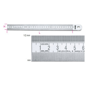 Semi-rigid graduated rules  made from stainless steel