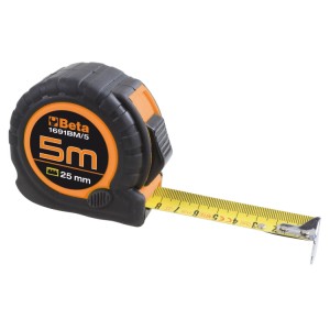 Measuring tapes shock-resistant bimaterial ABS casings, steel tapes, precision class: II