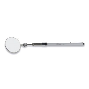 Telescopic joint inspection mirror with LED light