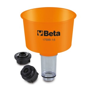 Non-return funnel, 1600 ml, with quick couplings
