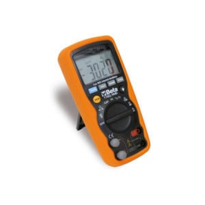 Industrial digital multimeter accurate and sturdy, in a 6-mm co-moulded shell, with antislip, shockproof outer rubber part