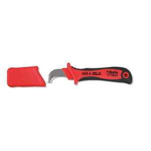 Cable stripping knife, insulated