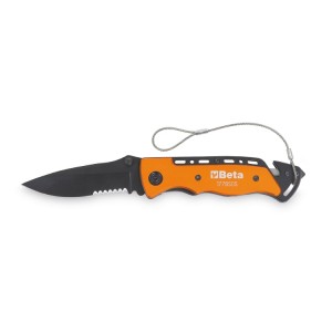 Car service knife  with window breaking hammer and seat belt cutter features in case H-SAFE