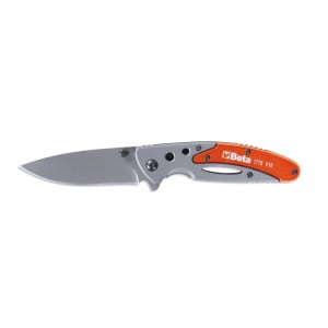 Foldaway knife, aluminium handle • in case