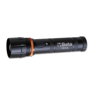 High-brightness LED torch, made of sturdy anodized aluminium, up to 1,100 lumens
