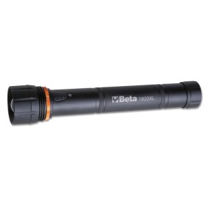 High-brightness LED torch, made of sturdy anodized aluminium, up to 1,500 lumens