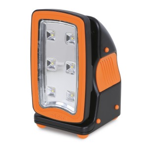 Rechargeable, ultracompact spotlight