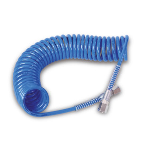 Polyurethane recoiled hoses, 98 Shore, extandable