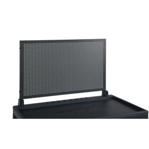 Perforated tool panel with supports, for roller cab RSC24