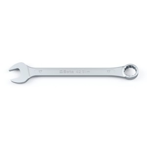Combination wrenches, open and offset ring ends,  chrome-plated