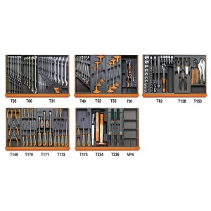 ​Assortment of 161 tools for universal use in ABS thermoformed trays