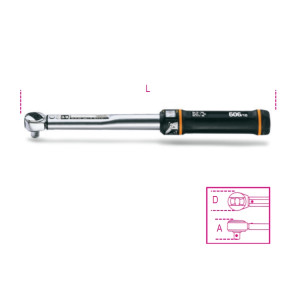 Click-type torque wrenches with reversible ratchets for right-hand tightening torque accuracy: ±4%