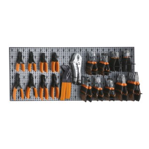 Assortment of 91 tools, with hooks without panel