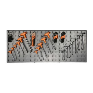 Assortment of 150 tools with hooks without panel