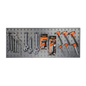 Assortment of 220 tools, with hooks without panel