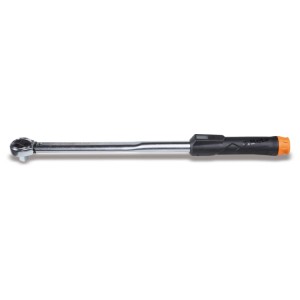Mechanical torque wrench with digital readout, for right-hand tightening