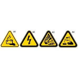 Aluminium warning signs