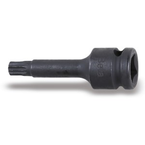 Impact socket drivers for XZN® head screws, 1/2" female square drive, phosphated