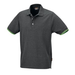 Three-button polo shirt, 100% cotton, 200 g/m2, grey