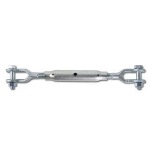 Jaw and jaw turnbuckles,  pipe bodies, DIN 1478 galvanized