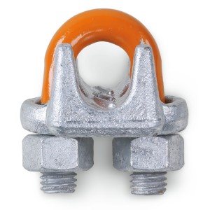 Wire rope clips, American type, steel body, hot-dip galvanized