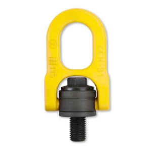 Adjustable lifting eyebolts, double swivel ring, high-tensile alloy steel