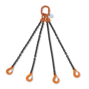 Lifting chain sling, 4 legs grade 8
