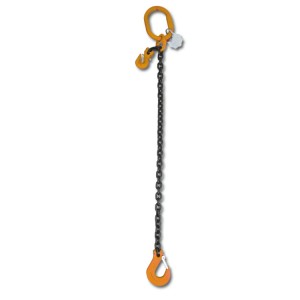 Lifting chain sling, 1 leg with clevis grab hook, grade 8