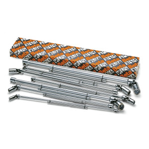 Set of T-handle wrenches with hexagon swivelling sockets