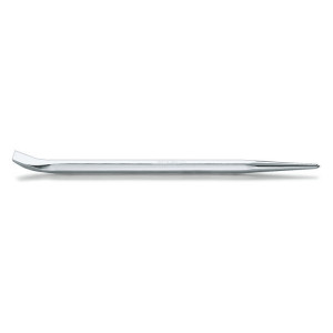 Pry bar with pointed and flat bent ends