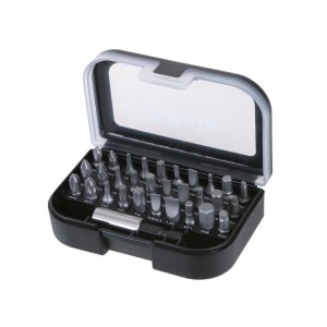 Set of 30 bits with magnetic bit holder, in plastic case