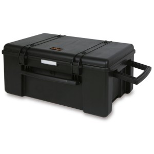 Tool trunk with castors, made of hard-wearing polypropylene