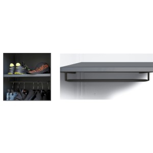 Interior shelf for tool cabinet C45PRO AS1, with clothes rail