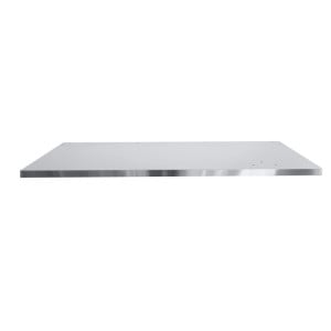 Worktop (1,600x750 mm) made from stainless steel coated MDF, for modular workbenches C58BC