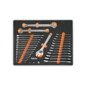 EVA foam tray with combination wrenches