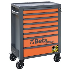 Mobile roller cab with 8 drawers, with anti-tilt system