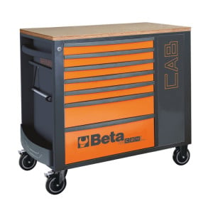 Mobile roller cab with 7 drawers and tool cabinet