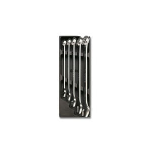 Hard thermoformed tray with combination wrenches